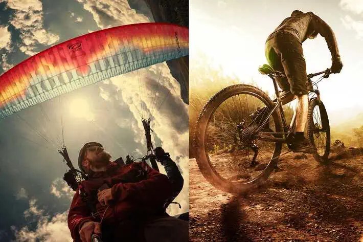 Bike & Fly in Davos: Tandemflug am Morgen, Mountainbike-Tour am Nachmittag