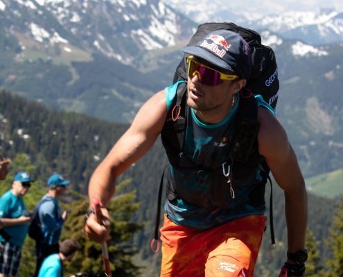 Red Bull X-Alps 2019 Prolog Grießenkareck Aaron Durogati kurz vor dem Ziel