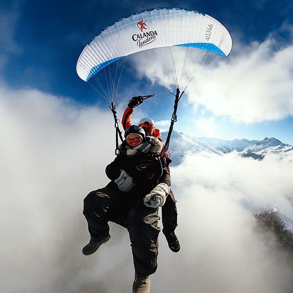 Early Bird Paragliding Flight Davos