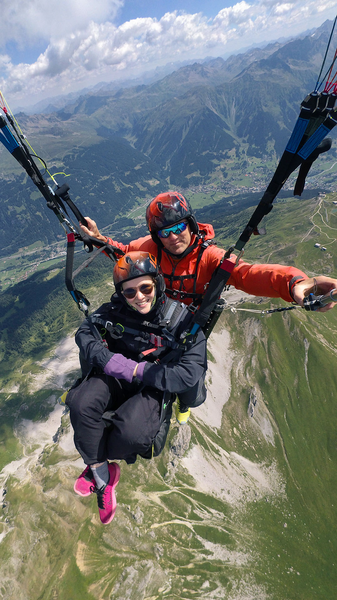 Paragliding-Thermalflight in Klosters