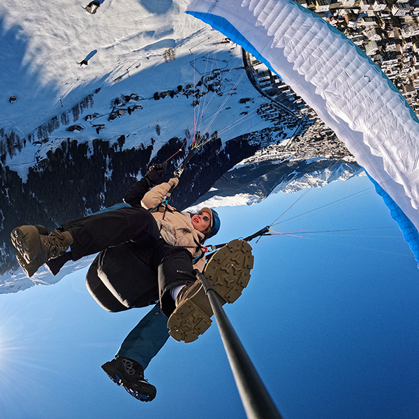 Flugbeschreibung Adrenaline Paragliding Freestyle Davos