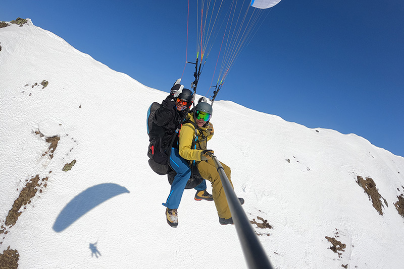 Paragliding Tandemflug Davos Geschenkgutschein