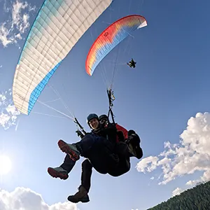 Paragliding Tandem Davos Flug für 2